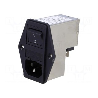 Connector: AC supply | socket | male | 4A | 250VAC | IEC 60320 | -25÷85°C