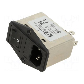 Connector: AC supply | socket | male | 4A | 250VAC | IEC 60320 | C14 (E)