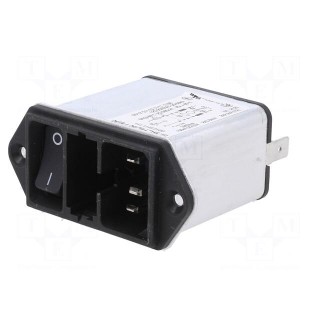 Connector: AC supply | socket | male | 6A | 250VAC | C14 (E),shielded
