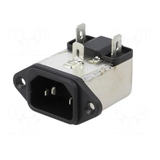 Connector: AC supply | socket | male | 6A | 250VAC | IEC 60320 | -25÷85°C