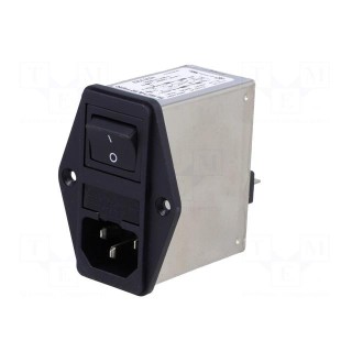 Connector: AC supply | socket | male | 6A | 250VAC | IEC 60320 | C14 (E)