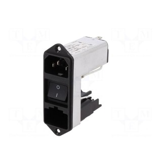 Connector: AC supply | socket | male | 6A | 250VAC | IEC 60320 | C14 (E)