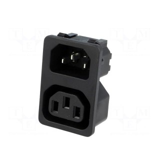 Connector: AC supply | socket | male,female | 10A | 250VAC | IEC 60320
