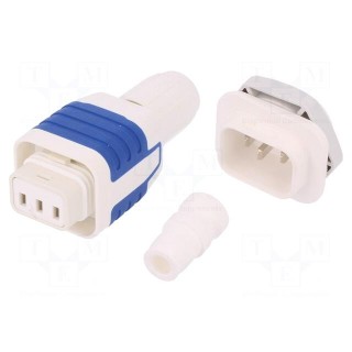 Connector: AC supply | 4.8x0,8mm connectors,screw terminal | 10A