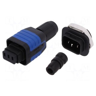 Connector: AC supply | 6.3x0,8mm connectors,screw terminal | 10A