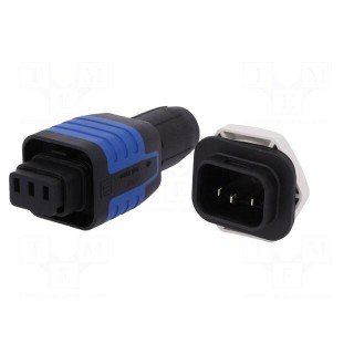 Connector: AC supply | 6.3x0,8mm connectors,screw terminal | 10A