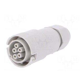 Connector: AC supply | screw terminal | female | 9÷12mm | 1÷2.5mm2