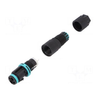 Connector: AC supply | screw terminal | female | TH381 | 5.8÷6.9mm