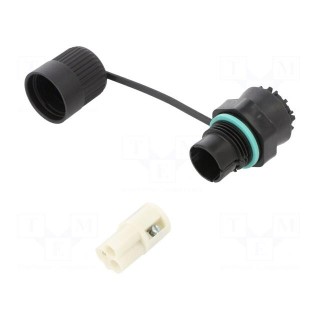 Connector: AC supply | screw terminal | female | TH386 | 400V | ways: 3