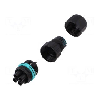 Connector: AC supply | screw terminal | female | TH387 | 7÷12mm | 450V