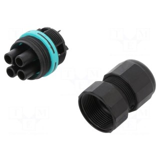 Connector: AC supply | screw terminal | female | TH387 | 7÷12mm | 450V