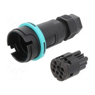 Connector: AC supply | screw terminal | female | TH405 | 7÷13.5mm