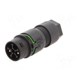 Connector: AC supply | screw terminal | male | 6.5÷8mm | 0.5÷1.5mm2
