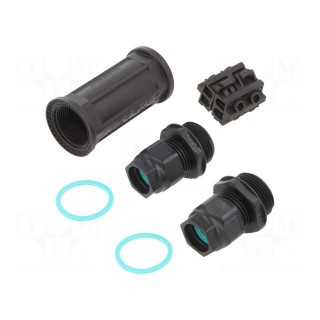 Connector: AC supply | screw terminal | TH400 | 7÷13.5mm | 0.5÷4mm2