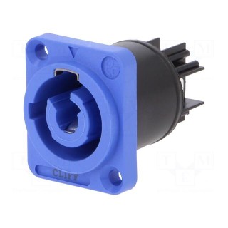 Connector: circular | female | CLIFFCON-P | 20A | 250VAC | Colour: blue