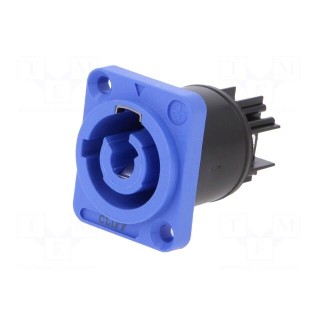 Connector: circular | female | CLIFFCON-P | 20A | 250VAC | Colour: blue