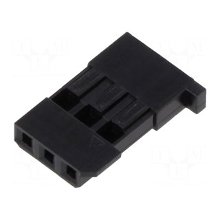 Plug | wire-wire/PCB | female | PIN: 3 | 2.54mm | crimped | 250V | 3A