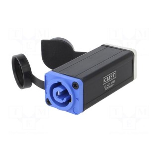 Transition: coupler | CLIFFCON-P | 20A | 250VAC | for cable | straight