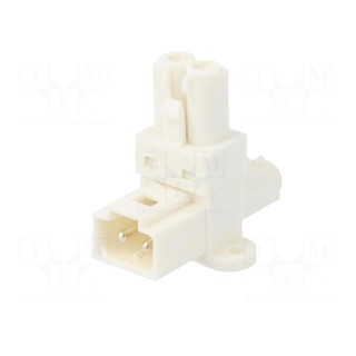 Transition: T adapter | male,female x2 | EPN2 | 16A | 250VAC | PIN: 2