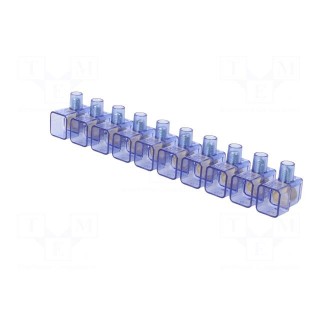 Terminal block | screw terminal | 10mm2 | 450V | ways: 10 | for cable