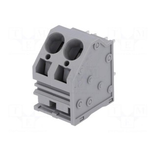 PCB terminal block | angled | 10mm | ways: 2 | on PCBs | 0.2÷16mm2 | 66A