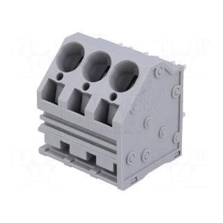PCB terminal block | angled | 10mm | ways: 3 | on PCBs | 0.2÷16mm2 | 66A