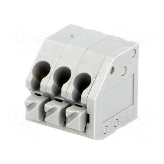 PCB terminal block | angled 45° | 3.5mm | ways: 3 | on PCBs | terminal