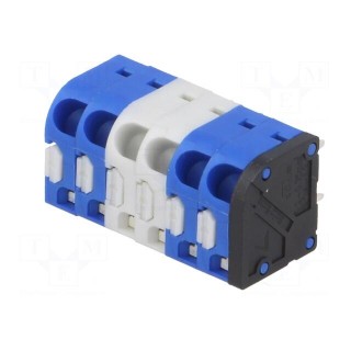 PCB terminal block | angled 45° | 3.5mm | ways: 6 | on PCBs | 0.75mm2