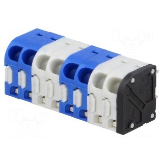 PCB terminal block | angled 45° | 3.5mm | ways: 8 | on PCBs | 0.75mm2
