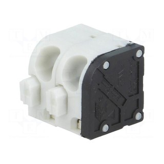 PCB terminal block | angled 45° | 5mm | ways: 2 | on PCBs | 0.75mm2