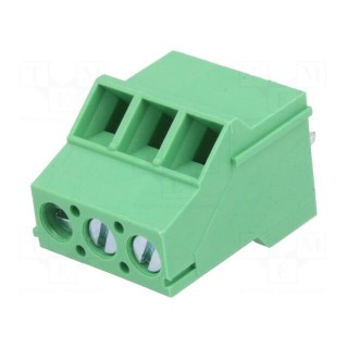 PCB terminal block | angled | 5.08mm | ways: 3 | on PCBs | 2.5mm2 | 18A