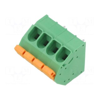 PCB terminal block | angled | 7.5mm | ways: 4 | on PCBs | 24AWG÷10AWG