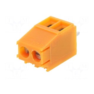 PCB terminal block | angled 90° | 3.5mm | ways: 2 | on PCBs | 1.5mm2
