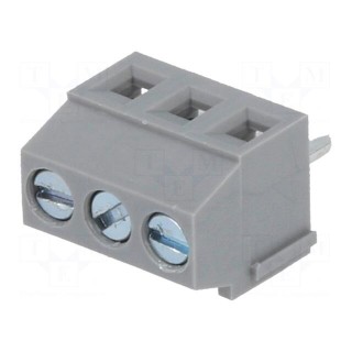 PCB terminal block | angled 90° | 3.5mm | ways: 3 | on PCBs | 1.5mm2