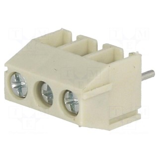 PCB terminal block | angled 90° | 3.5mm | ways: 3 | on PCBs | 0.5÷1mm2