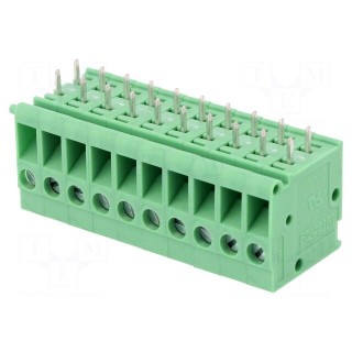 PCB terminal block | angled 90° | 5mm | ways: 1 | on PCBs | 2.5mm2 | 20A