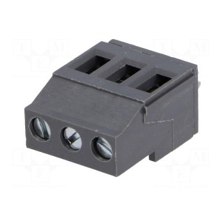 PCB terminal block | angled 90° | 5mm | ways: 3 | on PCBs | 0.5÷4mm2