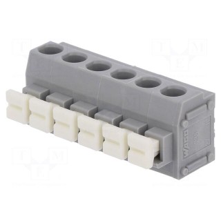 PCB terminal block | angled 90° | 5mm | ways: 6 | on PCBs | 0.2÷1.5mm2