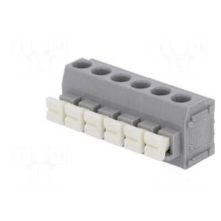 PCB terminal block | angled 90° | 5mm | ways: 6 | on PCBs | 0.2÷1.5mm2