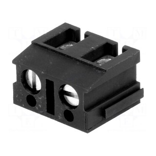 PCB terminal block | angled 90° | 7.5mm | ways: 2 | on PCBs | 2.5mm2