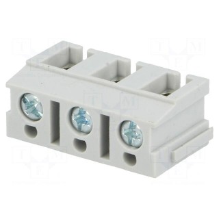PCB terminal block | angled 90° | 7.5mm | ways: 3 | on PCBs | 1.5mm2