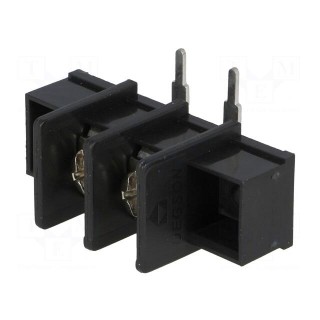 PCB terminal block | angled 90° | 9.5mm | ways: 2 | 4mm2 | 22AWG÷12AWG