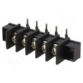 PCB terminal block | angled 90° | 9.5mm | ways: 5 | 4mm2 | 22AWG÷12AWG