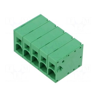 PCB terminal block | straight | 10mm | ways: 5 | on PCBs | 18AWG÷4AWG