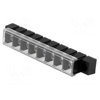 PCB terminal block | straight | 10mm | ways: 8 | THT,screw terminal