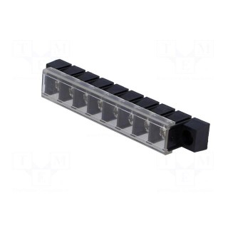 PCB terminal block | straight | 10mm | ways: 8 | THT,screw terminal