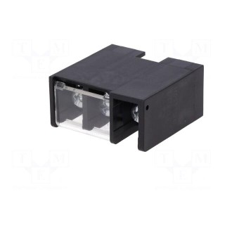 PCB terminal block | straight | 14.5mm | ways: 3 | on PCBs | 10mm2 | 45A