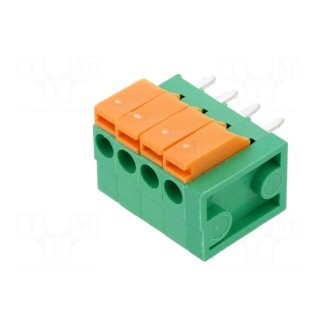 PCB terminal block | straight | 3.81mm | ways: 4 | on PCBs | terminal