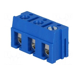 PCB terminal block | straight | 7.5mm | ways: 3 | on PCBs | 2.5mm2 | 10A