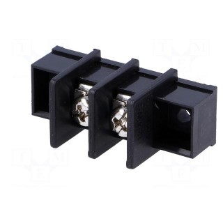 PCB terminal block | straight | 9.5mm | ways: 2 | THT,screw terminal